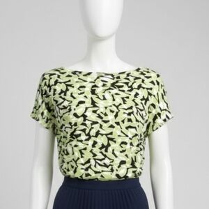 Cleo Green & Black Summer Top size 16